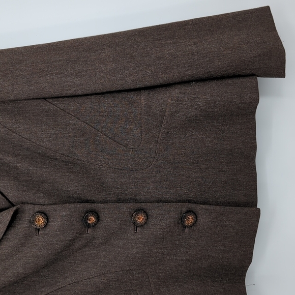 ETCETERA Brown Wool Blazer | Vintage Style - Picture 3 of 12